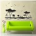 Sandistore African Animals Removable Wall Stickers Art Decals Mural for Room Decor