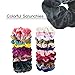 Nxconsu 26Pcs Velvet Hair Scrunchies Silky Cute Elastic Hair Bands Ties Ropes Hair Stylish Ponytail Accessories Exquisite Colors Selection For Girls and Women