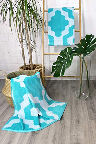 jilda-tex Strandtuch 90x180 cm Badetuch Strandlaken Badelaken Strandhandtuch 100% Baumwolle XXL (Pattern) – Bild 3