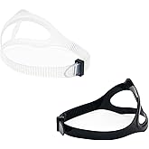Universal Silicone Replacement Mask Strap 2-Pack, Adjustable for Scuba Diving Snorkel Swim Goggles, Soft Comfortable Headband for Adults Kids, Water Sports Accessories ﻿ ﻿