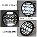 AUTOSAVER88 7 Inch 75W Round LED Projector Headlights for Motorcycle 1997-2018 Jeep Wrangler JK LJ TJ with Hi/Lo Beam White DRL Headlamp 15Pcs5W LED Chips, DOT Approved