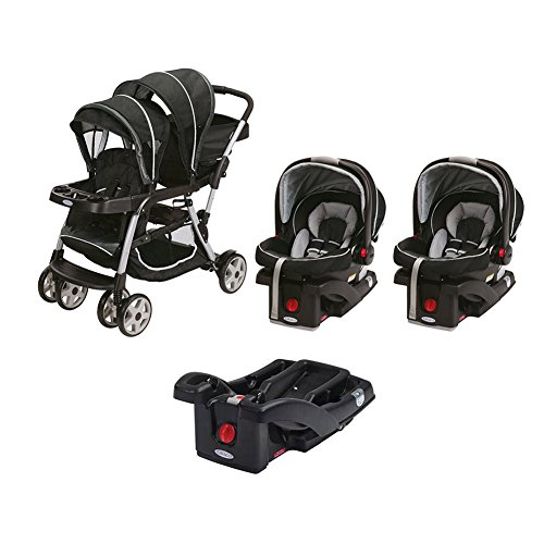 Graco Ready2Grow Dual Stroller & Two SnugRide Car Seat Travel System