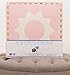 CHILDLIKE BEHAVIOR Baby Floor Puzzle Mat - Soft EVA Foam, Pink, 61” x 61”- Non-Toxic Padded Playmats for Toddlers with Stars, Moon, Sun, and Cloud