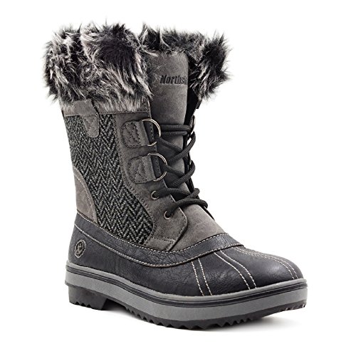 Northside Women's Brookelle Snow Boot, Charcoal, 7 M US