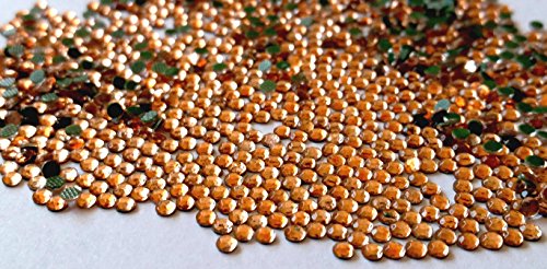 GoldenLiving168 Dark Peach Round 600pcs Rhinestone 3mm (10ss) 3D Acrylic Nail Art Decoration Cellphone Case (High Quality) USA SELLER! FAST SHIPPING!