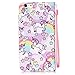 KAWOO iPhone 6 6S Case,New Full Protection Magnetic Flip Folding Stand Leather Wallet Case TPU Internal Cover for iPhone 6 6S 4.7-inch Pony Unicorn Horse