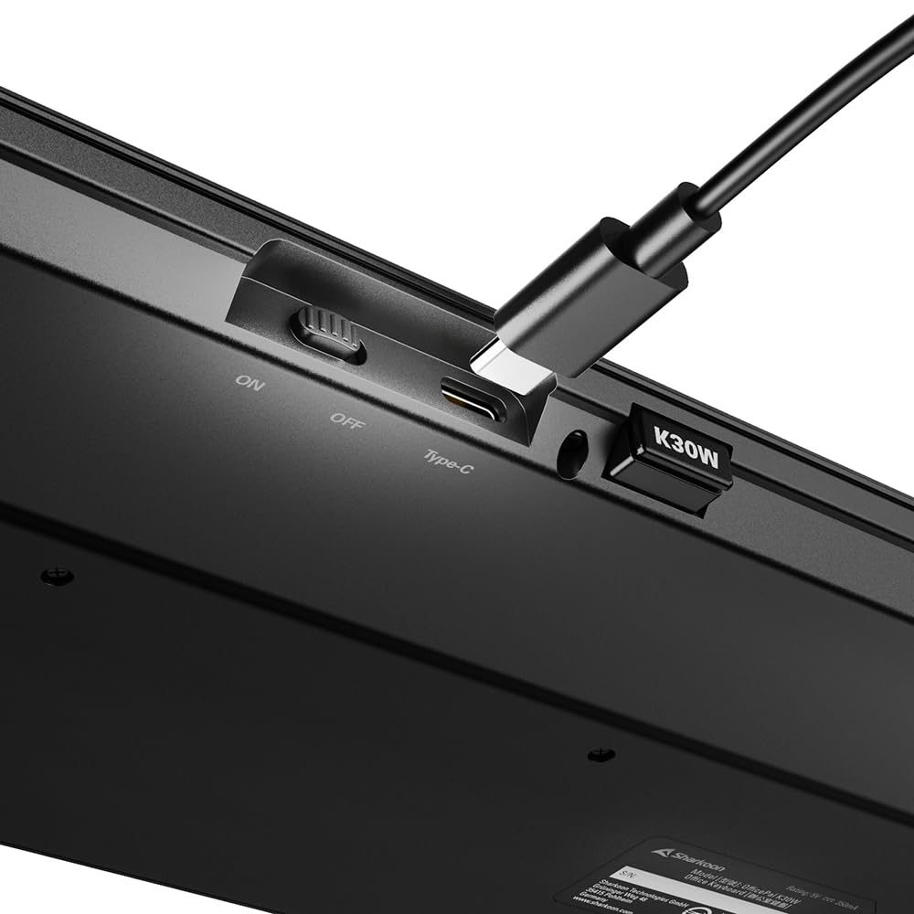 Sharkoon OfficePal K30W, Schwarz, Drahtlose Tastatur 5