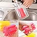 Ansee 3Pcs Sponge Bottle Brush Cup Scrubber Mug Cleaning Brush Baby Bottle Cleaner for Tea Glass Chinaware Porcelain Coffee Stains Kitchen Cleaning Tools