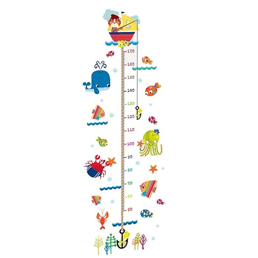 Sencillo Vida Animales Gráfica de Altura Pegatinas de Pared ...