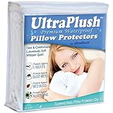 UltraPlush Premium Waterproof Pillow Protector - Hypoallergenic and Bed Bug Proof Zippered Pillow Case - 1 Pack - Super Soft and Quiet (Body Size 20 inches x 54 inches)