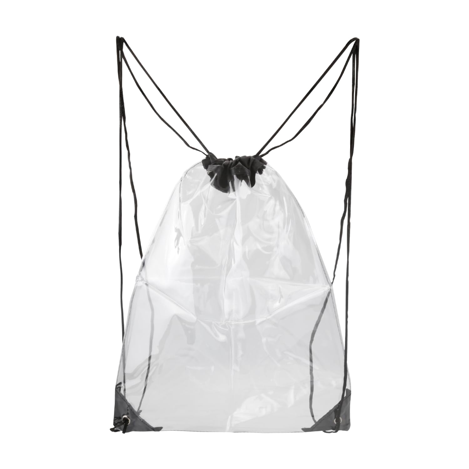 Rumyve Drawstring Fitness Bag,PVC Clear Drawstring Bag,Waterproof Sports Backpack String Swimming Drawstring Sports Bag