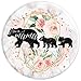 Mama Bear Two Cubs Twins Rose Pink Watercolor Floral PopSockets PopGrip: Swappable Grip for Phones & Tablets PopSockets Standard PopGrip