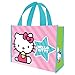 Vandor 18673 Hello Kitty Stripes Large Recycled Shopper Tote, Pink