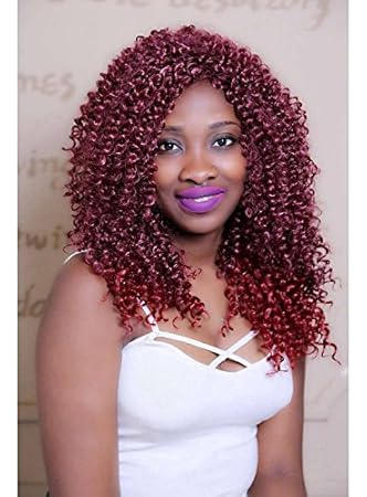 Amazon Com Two Tone Wine Red Ombre Wigs For Black Women Heat