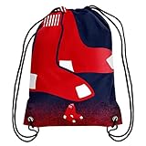 MLB Baseball Team Logo Drawstring Backpack Bag - Pick Team (Boston Red Sox)