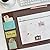 SECOND MANSION Desk Mouse Mat & Scheduler Set - 4 Colors