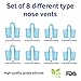Atoz New Anti Snoring Devices - Anti Snoring Nose Vents - Snore Stopper Vents Set 8 - Anti Snoring Solution - Anti Snore Device - Snore Stop Nose Vents - Nasal Dilators - Snoring Nose Vents