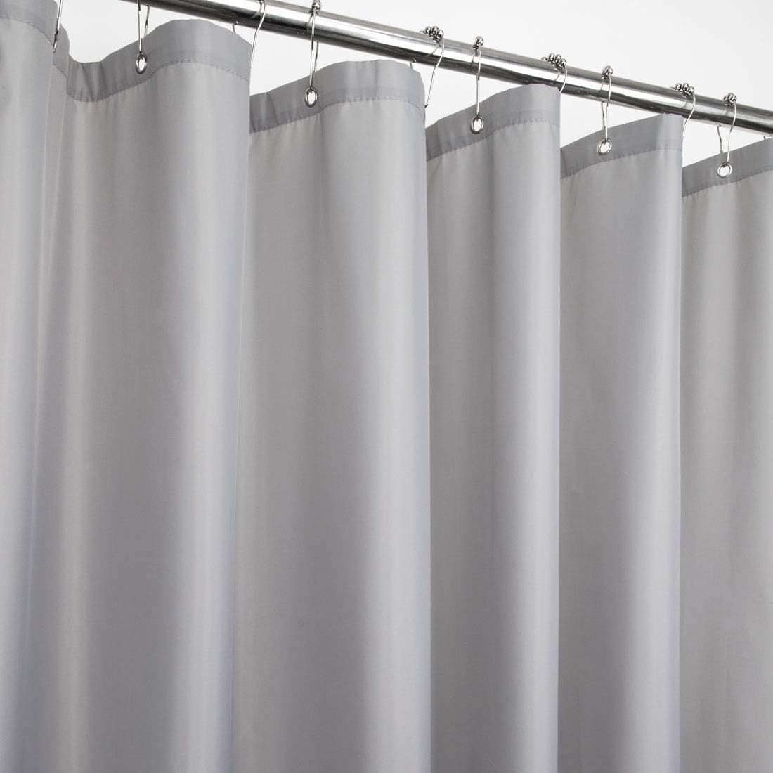 Amazon Com Ebecede 90gsm Gray Fabric Shower Curtain 72 X 84