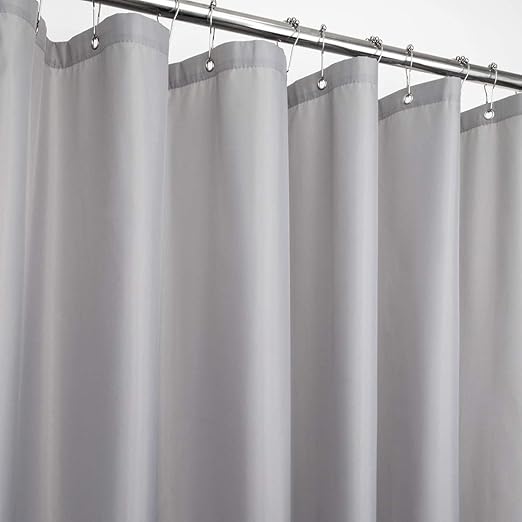 Amazon Com Ebecede 90gsm Gray Fabric Shower Curtain 72 X 84