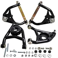 Tuningsworld Front Tubular Upper/Lower Control Arms for Chevrolet for Buick for GMC for Oldsmobile for Pontiac Heavy Duty A-Arms Set