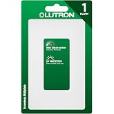 Lutron Claro Light Switch Cover Plate, 1 Gang Wallplate, Satin | Screwless wall plate cover, use with all decorator switches and outlets, Durable plastic, SC-1-SW, Snow