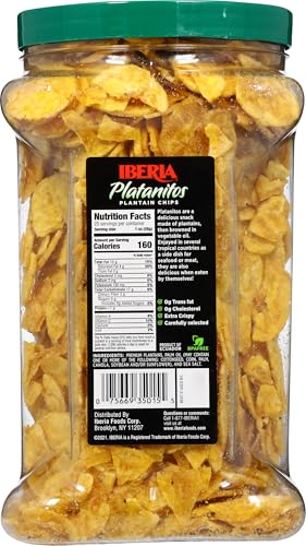 IBERIA SALADITO LIGHTLY SALTED PLANTAIN CHIPS , 20 OZ.
