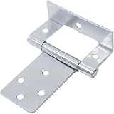 Just Accessories Large 50mm Cranked Flush Hinges Silver Cabinet Doors (4) view 3