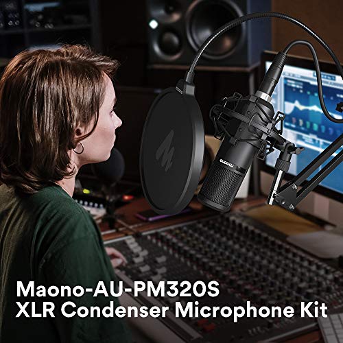 MAONO XLR Condenser Microphone, Professional Cardioid Studio Recording