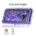 WOLLONY Galaxy S9 Case, 360 Full Body Shockproof Liquid Glitter Quicksand Bling Case Heavy Duty Phone Bumper Non-Slip Soft Clear Rubber Protective Cover for Samsung Galaxy S9 - Purple