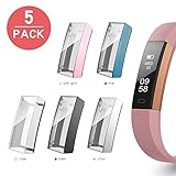 Case for Fitbit Alta HR/Ace, Belyoung Soft TPU Slim Fit Full Cover Screen Protector for Fitbit Alta HR and Ace