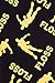 Floss Like a Boss All Over Gaming Black Gold Cotton Long Pajamas