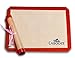 Caboose Nonstick Silicone Baking Mat Set of 2 for Kitchen Accessories and Baking Supplies,best Cookie Sheet Replacement,size 16.5 X 11.6 Inches