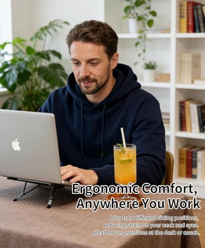 Multi-Purpose Portable Magnetic Stand, Suitable for Smartphones, Pad，Laptop， AluminumAlloy Material,Suitable fortraveling, Official Working and Leisure, and Home Entertainment (Gunmetal Gray)