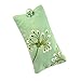 Eyeglass Pouch - Embroidered Dandelion (Deep Sea - Bronze)