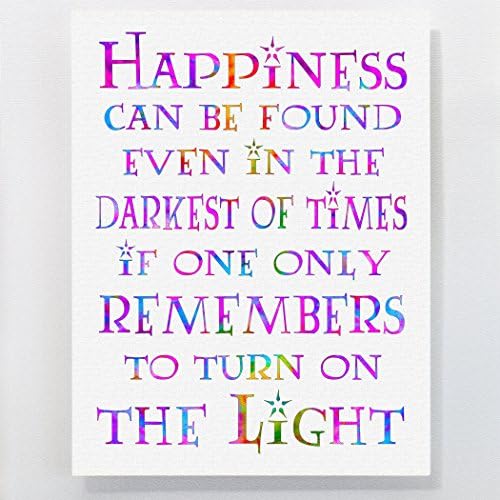 5x7 Happiness Print. Great gift item for Harry Potter fans! Vibrant