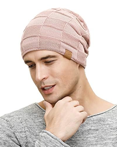 Cool Beanies Mens Lined Knit Warm Thick 