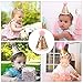 ANYI16 Gold Glitter Sparkle Princess 1st Birthday Hat with Adjustable Headband for Baby Girl Party Supplies