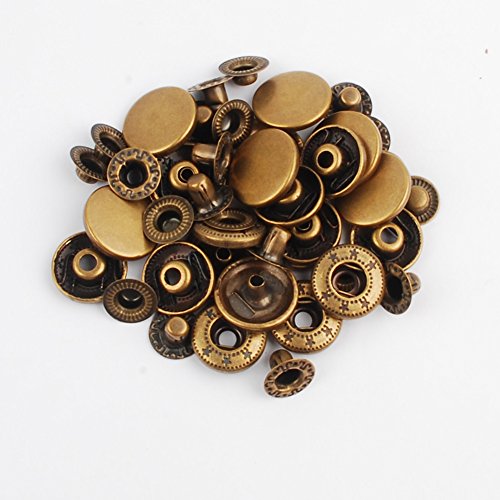 image for NW 4 Types Bronze Snap Button Set Press Studs Snap Fasteners Poppers S