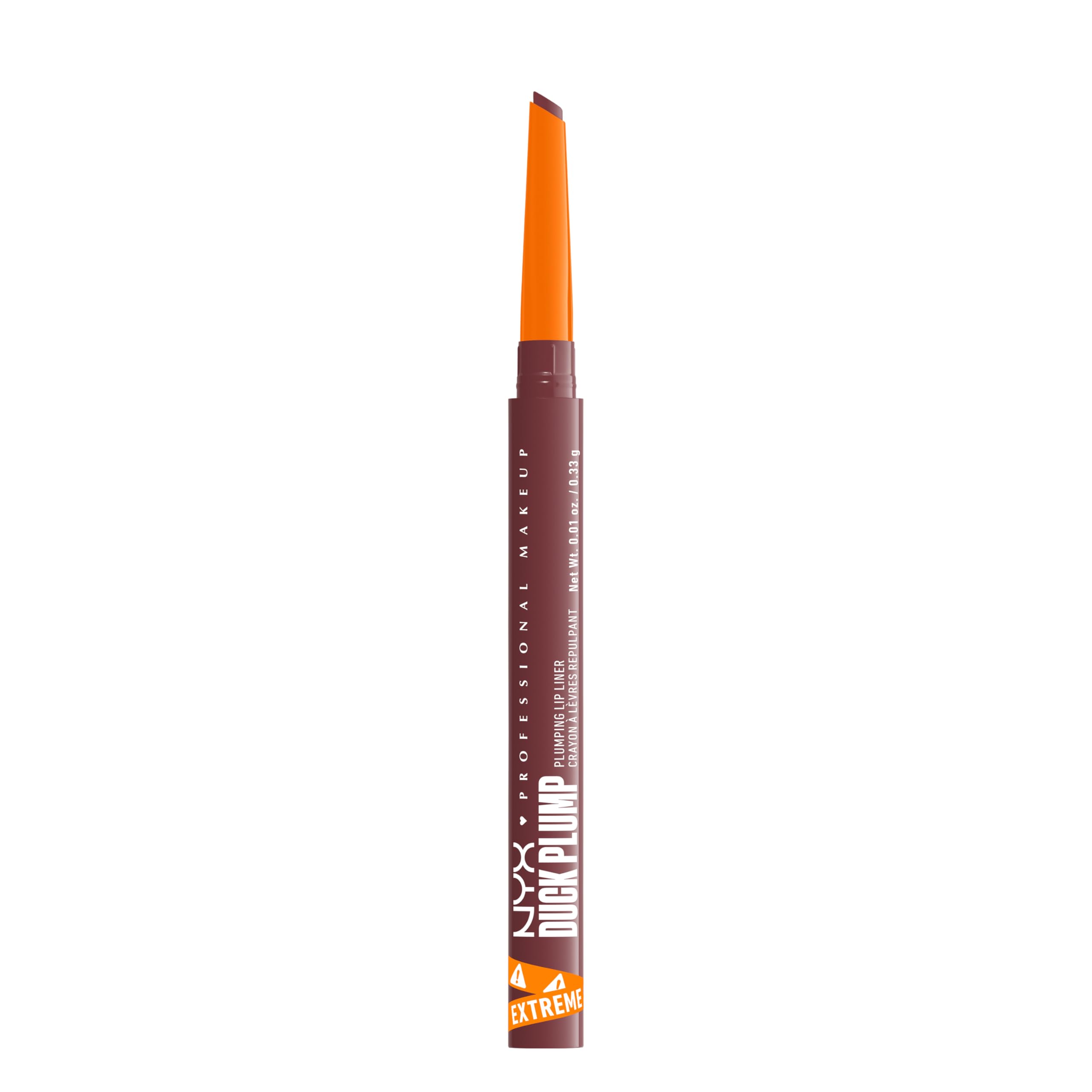 NYX Professional Makeup Plumping Lip Liner, Lip Liner, Up To 10 HR Wear, Matte Finish, Duck Plump, Fill Em' In, Achieve Fuller & Beautifully Defined Lips