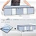 Seckon Under bed Storage Bag [2 Pack] Large Capacity Clothing Storage Containers with Clear Windows, Storage Organizers Bags for Beding Clothes Comforters, Gray