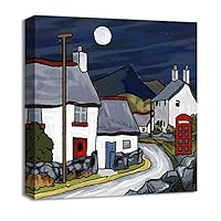 Canvas Wall Art Landscape Canvas Prints Home Artwork Decoration for Living Room, Bedroom - 12x12 inches