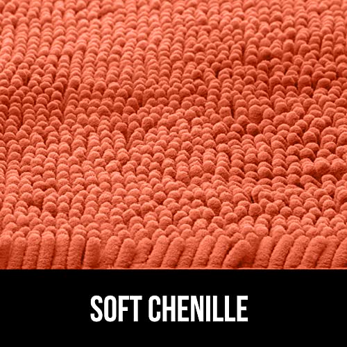 Gorilla Grip Soft Chenille Bathroom Toilet Lid Cover, Machine Washable