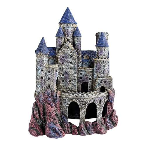 Penn-Plax Age-of-Magic Wizard's Castle Aquarium-Dekoration, sicher für SüÃŸ- und Salzwasser-Aquarien, groÃŸ