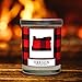 Oregon Buffalo Plaid Scented Soy Candle | Fraser Fir, Pine Needle, Cedarwood | 10 Oz. Glass Jar Candle | Made in The USA | Decorative Candles | Going Away Gifts for Friends | State Candles