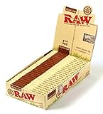 Raw Unrefined Organic 1.25 1 1/4 Size Cigarette Rolling Papers Full Box Of 24 Packs