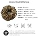 Rose bud Messy Bun Hair Pieces For Women Hair Bun Extension Updo Curly Messy Bun Scrunchie Light Brown & Ash Blonde Mixed