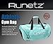 Runetz - TEAL Hot Blue Gym Bag Sport Shoulder Bag for Men & Women Duffel 20-inch Large - Teal