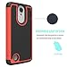 For LG Aristo Case, LG Phoenix 3 Case, LG Fortune Case, LG Rebel 2 LTE Case, LG Risio 2 Case, LG K8 2017 Case, OEAGO [Shockproof] Hybrid Dual Layer Defender Protective Case Cover (Red)