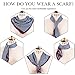 SOJOS Silk Like Scarf Satin Hair Scarf Fashion Neck Scarfs for Women 27'' x 27'' SC303 with Grey Bowknot
