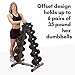 Body-Solid (GDR44B) Vertical Dumbbell Rack - Compact 6 Pair Hex Weight Stand for Home Gym - Heavy-Duty Steel Storage Rack